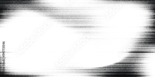 Illustration halftone gradient texture. black grunge background. Geometric retro halftone tech overlay. vector illustration art