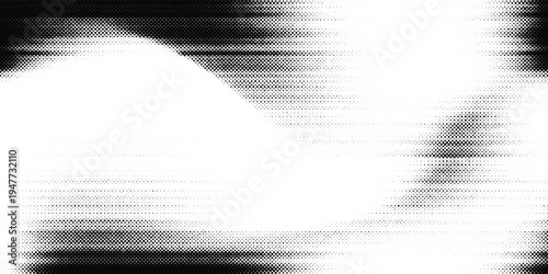 Modern halftone gradient texture. black grunge background. Geometric retro halftone tech overlay. background illustration