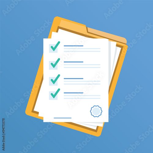 Contract documents. Contract document package with signatures and seals.