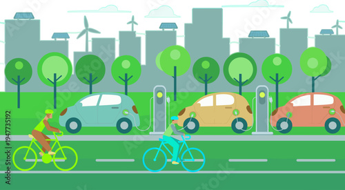 Sustainability Report Illustration