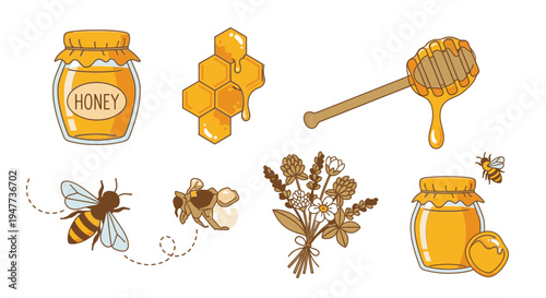 Honey bees and honey products.