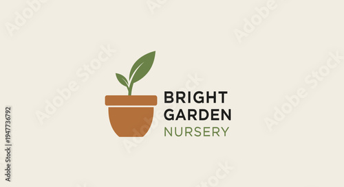 Potted plant with green leaves growing.