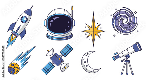 Space telescope and astronomy equipment.