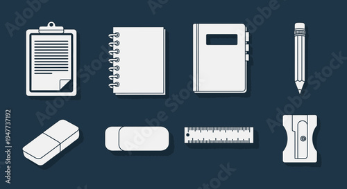 Stationery and office supplies collection 1.