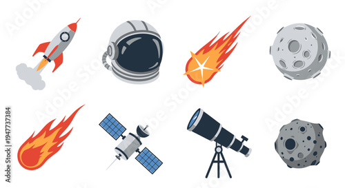 Space objects and astronomy equipment 20.
