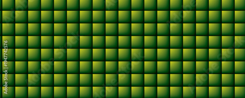 Green gradient background for design. Seamless checkered pattern.