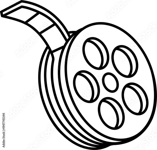 Classic movie film reel
