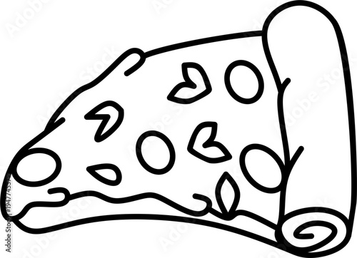 Doodle style pizza