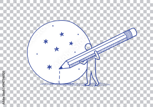 A cartoon vector illustration set of a jet airplane flying in the blue sky, featuring a modern aircraft design symbol for travel, airport transport, and flight icon design