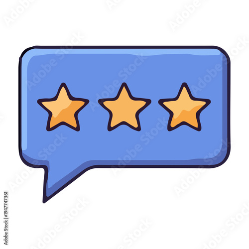 Three Star Rating Icon