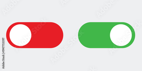 A simple graphic illustration of two toggle switches on a plain background