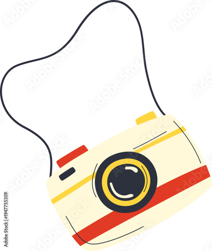Schilderij op canvas Vintage Camera Illustration