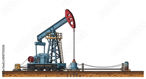 Pumpjack Oil Extraction Equipment.