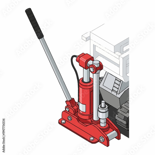 Hydraulic pump jack machine tool equipment.