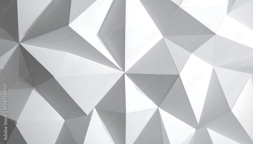 Obraz premium A grayscale geometric pattern of triangles