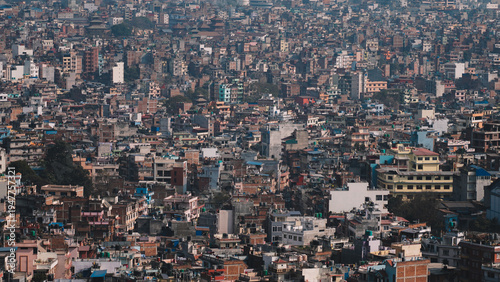 Dense Urban Cityscape of Kathmandu