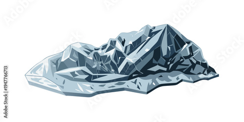 A crumpled piece of aluminum foil on a surface Vector