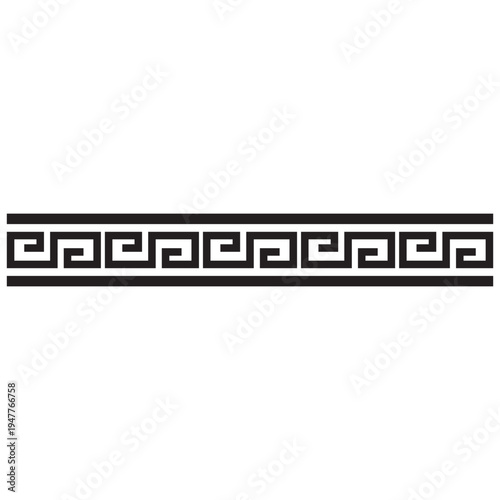 Foto Classic Greek Key Border Element