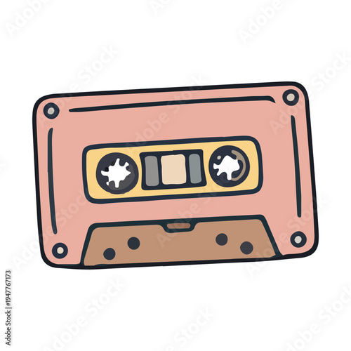 Retro Cassette Tape Icon