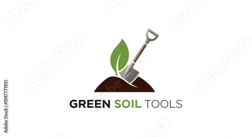 Green Soil Tools Logo Design.