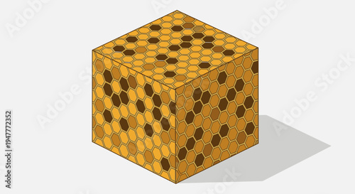 Golden Dice with Black Dots.