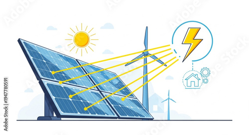 Solar Panel Energy Generation System.