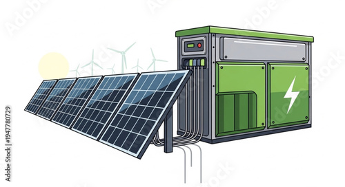 Solar Panel Energy Storage System.