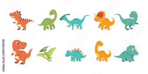 Cute Dinosaur Illustration