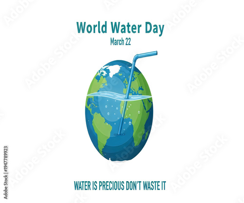 Earth illustration for World Water Day