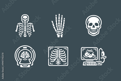 Radiology Diagnostic Imaging Icons
