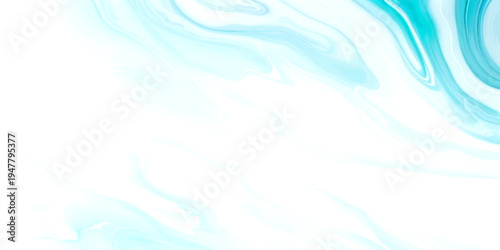 Vector Abstract turquoise water marble background with flowing pattern and liquid texture smooth surface art design and elegant artistic creation serenity and purity peacefulness and calmness.