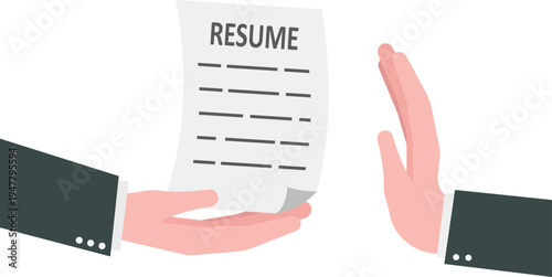 Professional Facing Job Application Resume Rejection