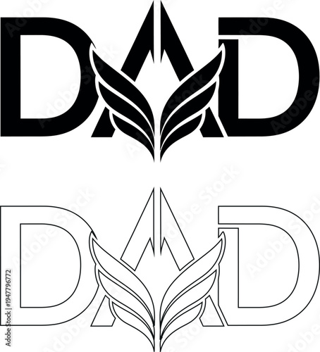 Heartfelt father day logos and symbols for honoring dads and fatherhood