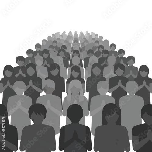 Diverse Group of People Standing Together 1.