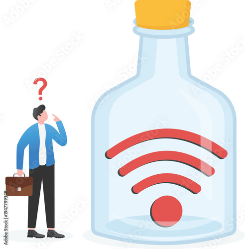 Professional Trapped in Wireless Signal Bottle