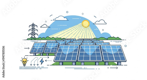 Solar Panels Renewable Energy System.