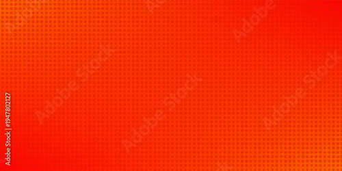 Dots halftone orange color pattern gradient texture with technology digital background. Dots pop art comics with summer background.