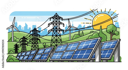 Solar Panels Renewable Energy Source.