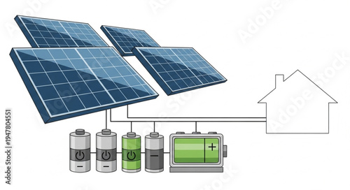 Solar Panels Renewable Energy System.