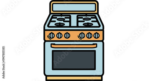 Stove Oven Cooking Kitchen Appliance.