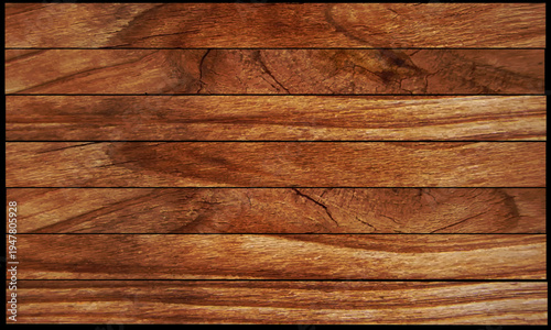 Old wooden planks texture wood background vector illustration.