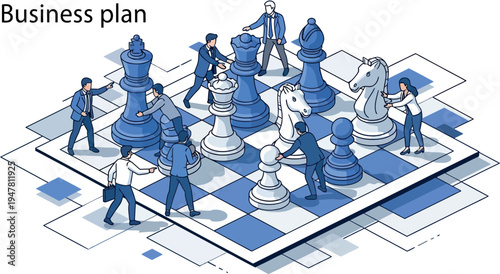 business concept 3d illustration