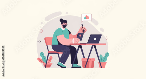 Person working on a laptop with a tablet and stylus at a desk