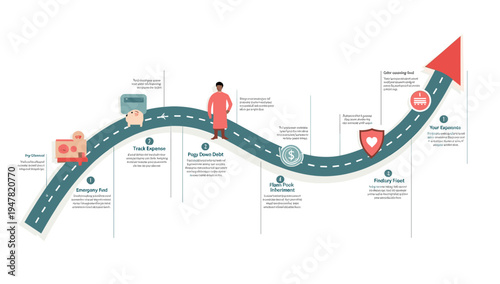 This illustrative image conveys the concept of financial preparedness. Perfect for articles, websites, or marketing materials related to savings, emer