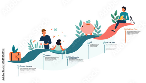 A vibrant illustration representing financial growth and prosperity, ideal for articles about savings, investment, and wealth management. Its optimist