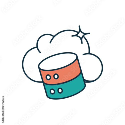 Cloud Storage vector icon