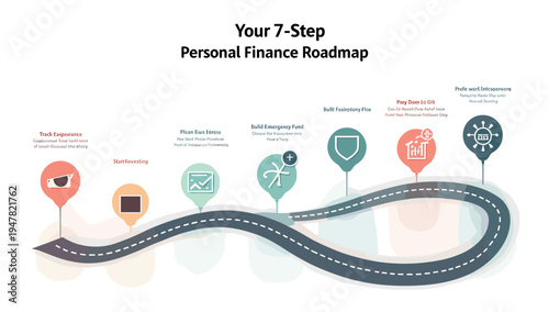 This graphic illustrates the concept of vehicle tracking and logistics, perfect for representing fleet management, delivery services, or location-base