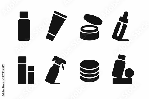 Monochrome Product Icons. Colorful Background Product Scenes. Filled icon set of Colorful Background Product