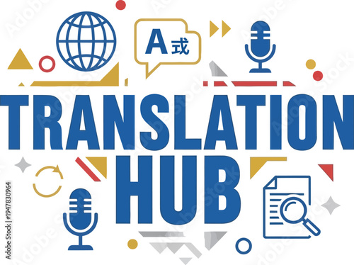 Translation Hub Language Service Graphic