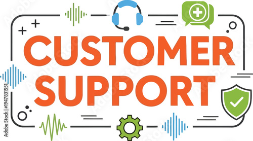 Customer Support Call Center Concept Icon